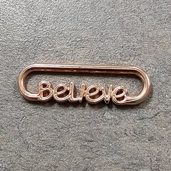 Authentic Pandora Styling Believe Word Link - Picture 2 of 3